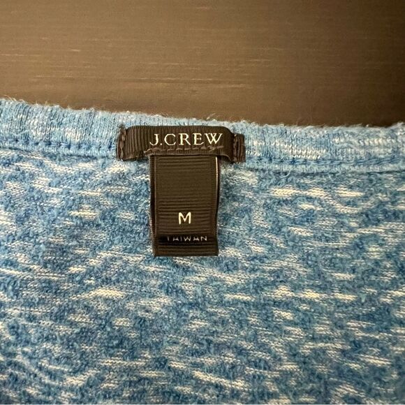 J Crew Mens Shirt Medium Blue Pullover Long Sleeve Crew Neck Outdoor Cotton - Picture 8 of 12